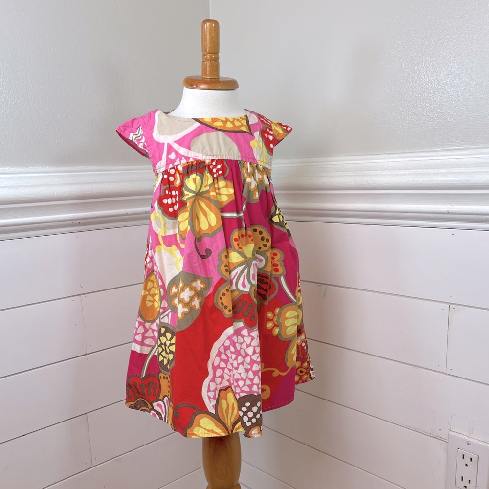Genuine Kids by Oshkosh Cotton Floral Print Dress Girls 2T